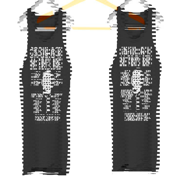 Jugar Al Padeler Padel Padelista Divertido Padel Tennis Camiseta sin mangas