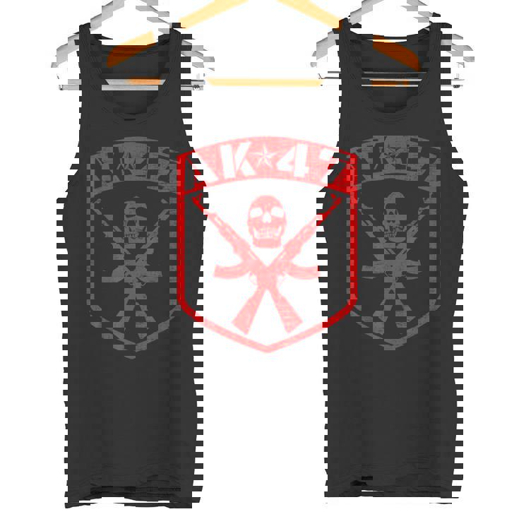 Kalashnikov Skull Ak-47 Pistola De Rifle De Asalto Camiseta sin mangas