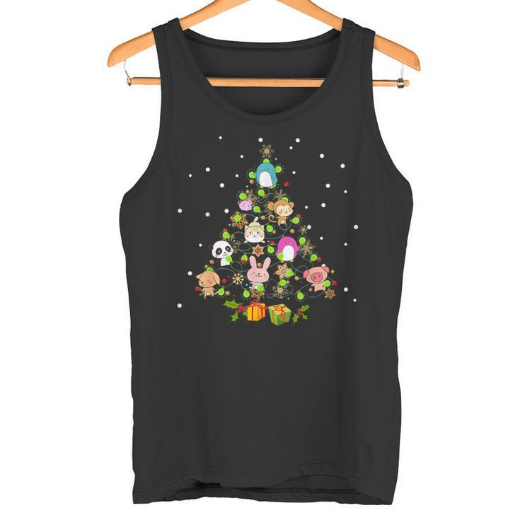 Kawaii Anime Christmas Tree Decor Winter Japanese Ornament Tank Top