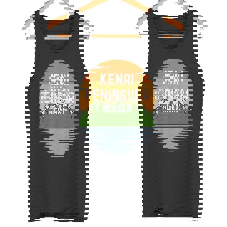 From Kenai Peninsula Borough Alaska Vintage Sunset Tank Top