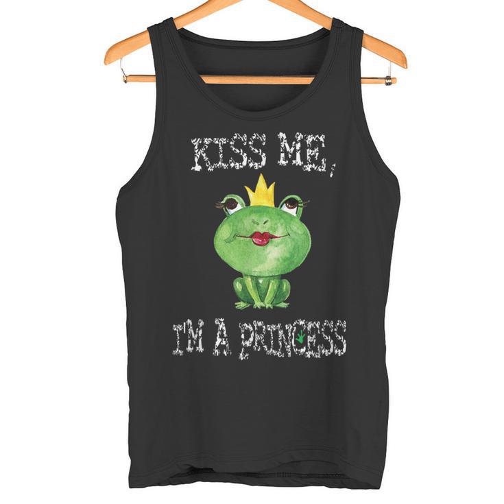 Kiss Me I'm A Princess Frog Tank Top