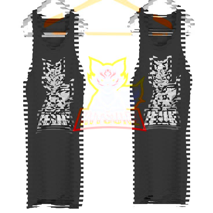 Kitsune Máscara Con Logotipo De Fox De 9 Colas Camiseta sin mangas