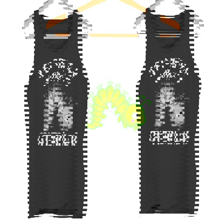 Laida Es Mejor Con Un Divertido Amante De La Oruga De Oruga Camiseta sin mangas