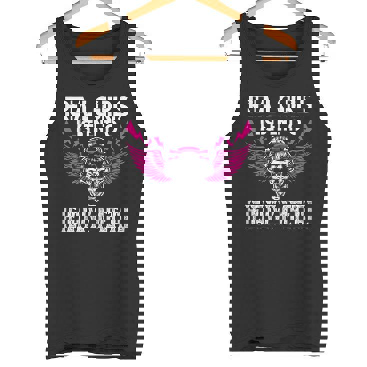 Las Muchachas Reales Escuchan Heavy Metal Heavy Metal Camiseta sin mangas