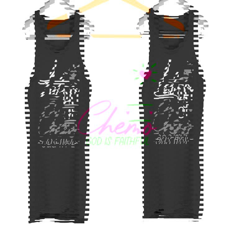 Last Day Of Chemo God Is Faithful Breast Cancer Awareness Tank Top