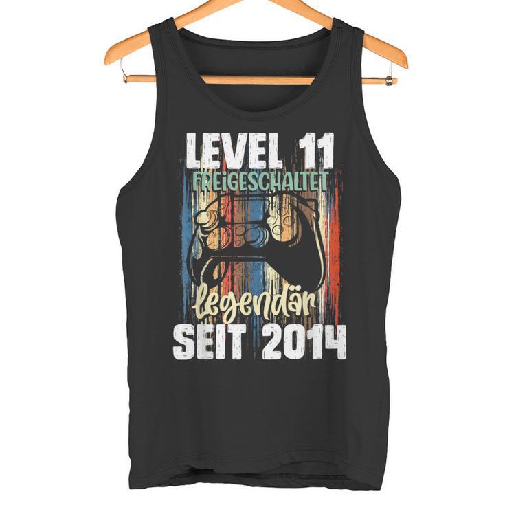 Level 11 Years Birthday Boy Gamer Since 2014 Tank Top