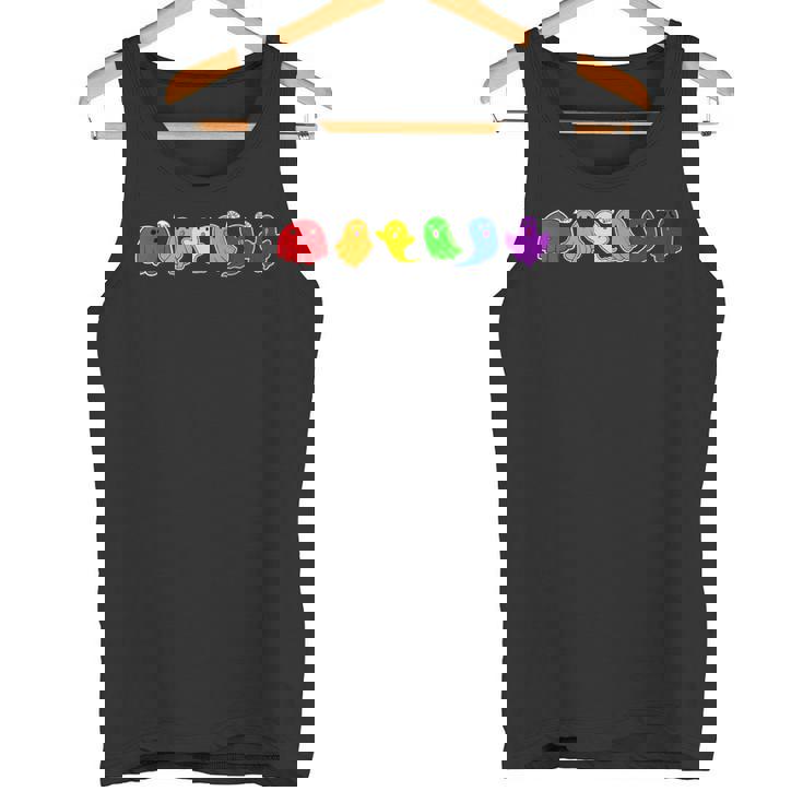 LGBTQ Boo Ghost Spooky Halloween Rainbow Gay Pride Tank Top