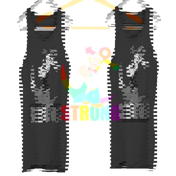 Lgbtqia Pride Popeye Fuerte Camiseta sin mangas