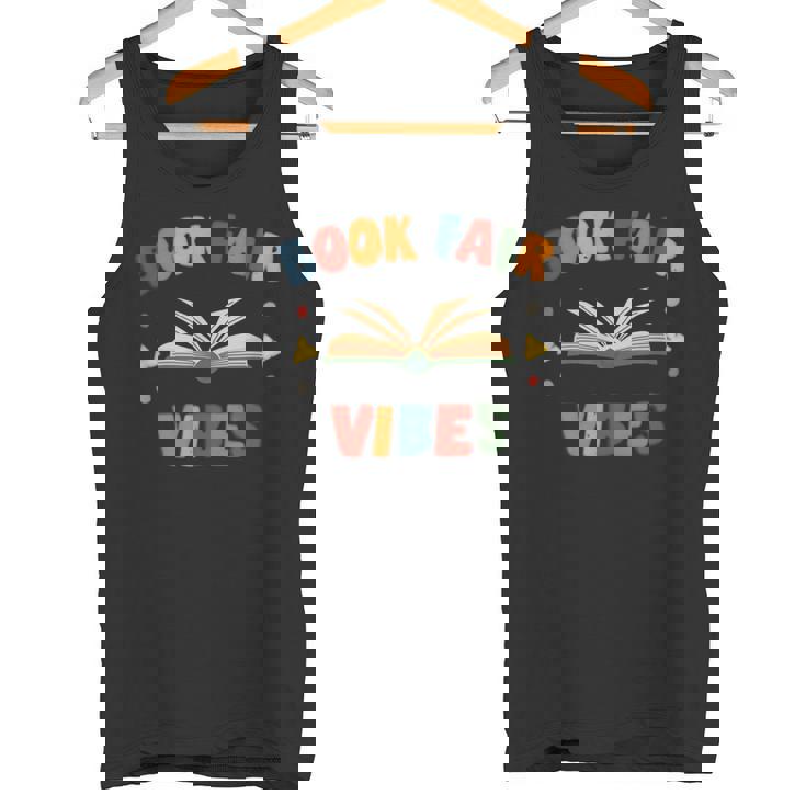 Library Book Fair Vibes Retro Reading Nostalgic Tank Top