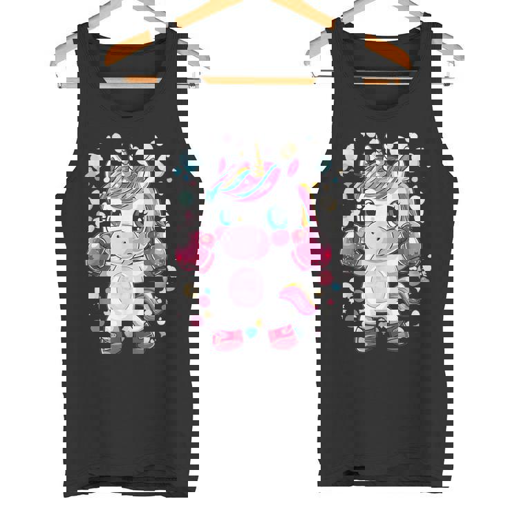 Lindo Unicornio De Boxeo Camiseta sin mangas