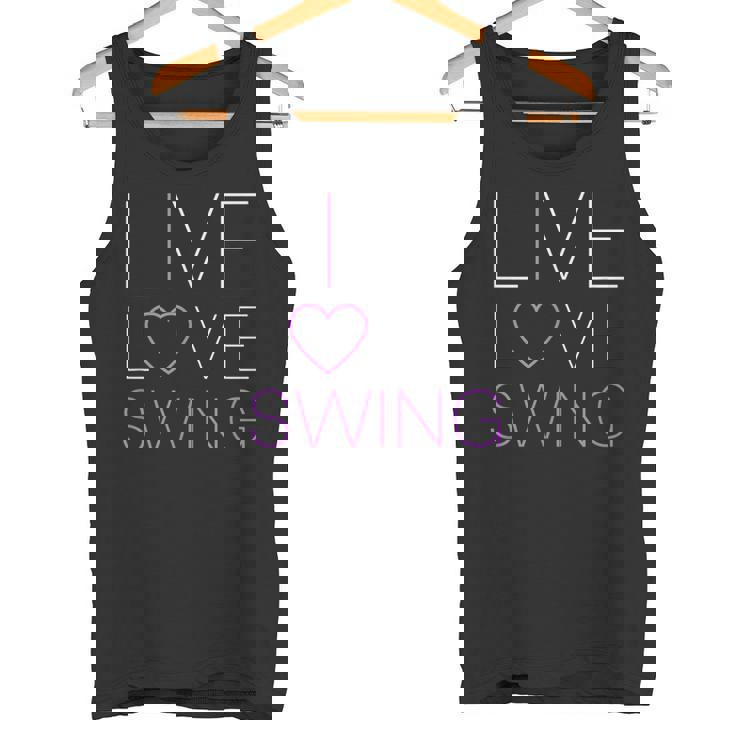 Live Love Swing Swing Bailarín Camiseta sin mangas