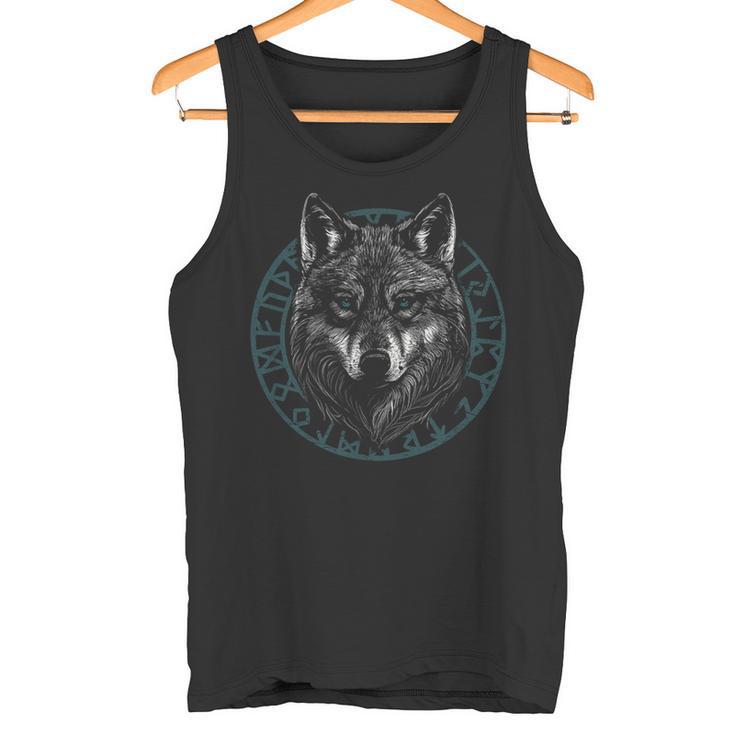 Lobo Ojos Azules Iconosikingos Camiseta sin mangas
