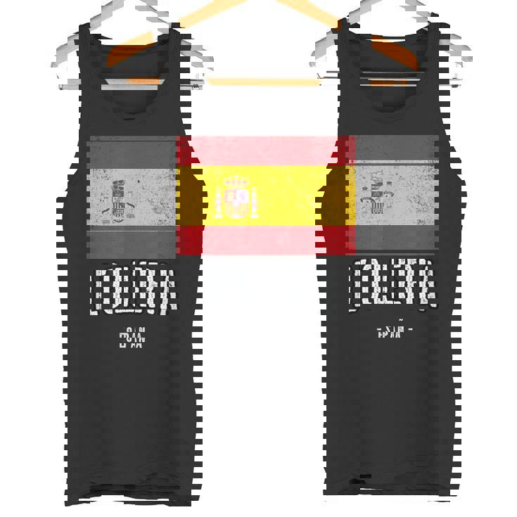 L'olleria España Souvenir Ciudad Bandera Camiseta sin mangas