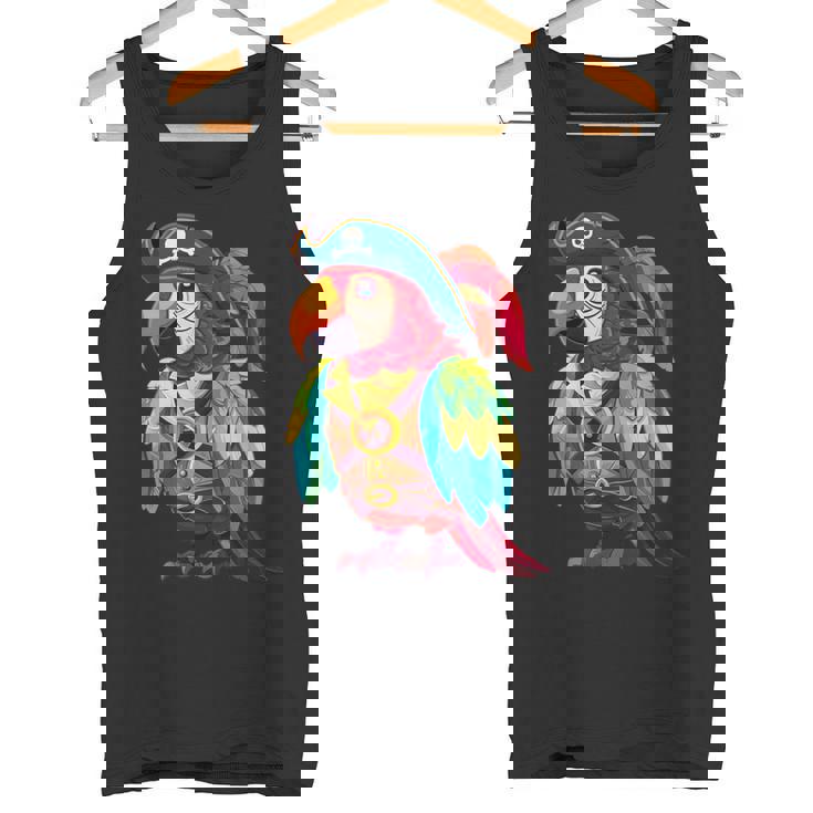 Loro Pirata Divertido Loroestido Como Pirata Camiseta sin mangas
