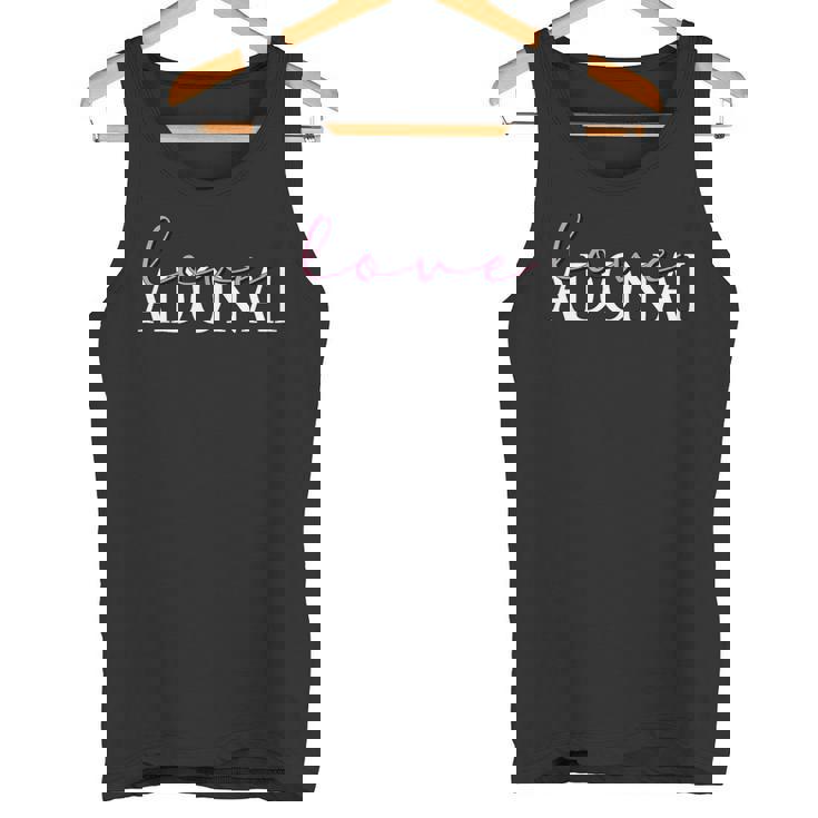 Love Adonai Religious Inspirational Christian Jewish Faith Tank Top