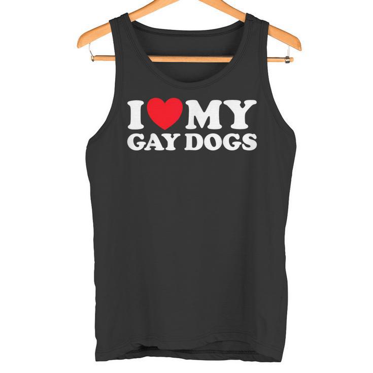I Love My Gay Dogs Pet Queer Animal Parent Dad Mom Fan Tank Top