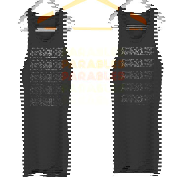 Love Heart Parables Tee Grunge Vintage Style Parables Tank Top