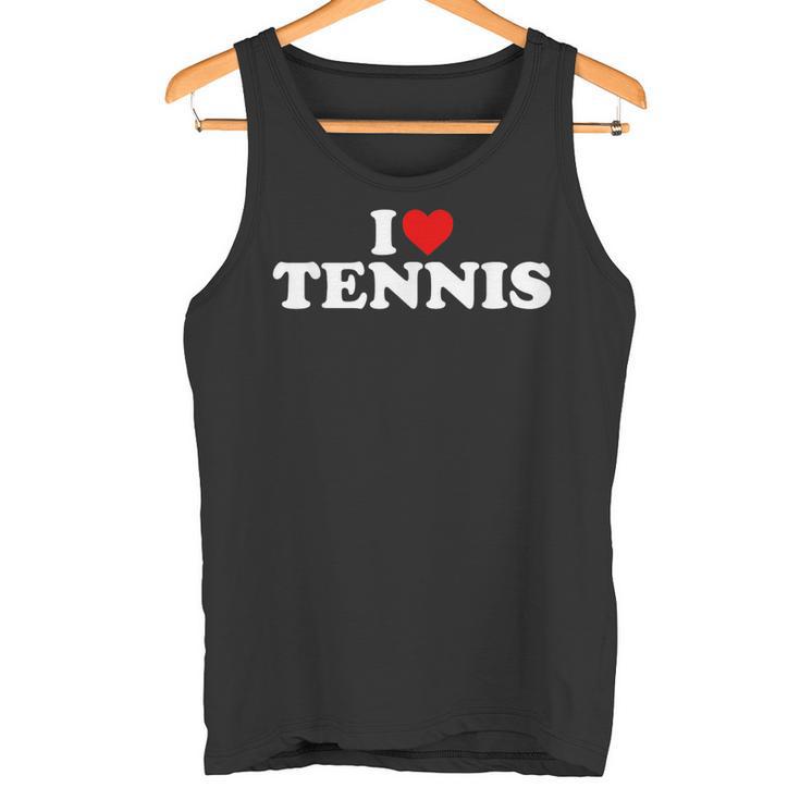 I Love Tennis Herz Tank Top