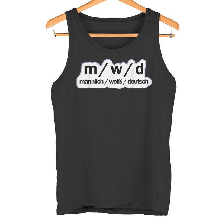 Male German Political Sayings Tank Top