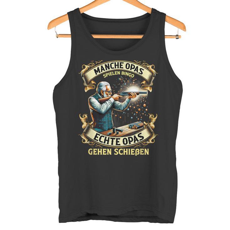 Manche Grandpa Play Bingo Real Grandpa Go Shooting Tank Top