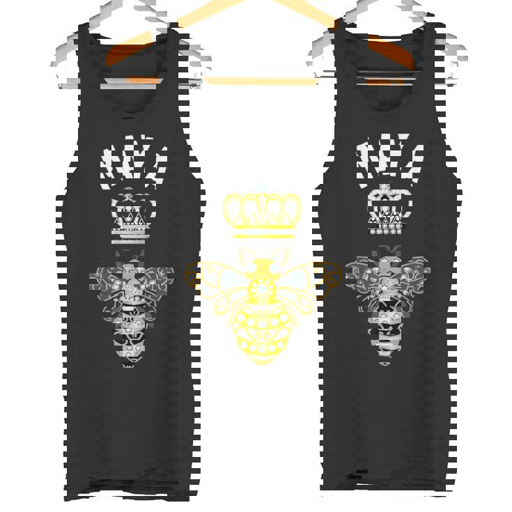 Maya Name Maya Regalos De Cumpleaños Reina Corona Abeja Maya Camiseta sin mangas