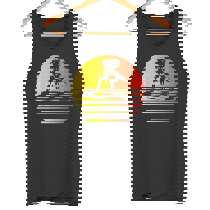 Mech Robot Synthwave Board Game Scythe Tank Top
