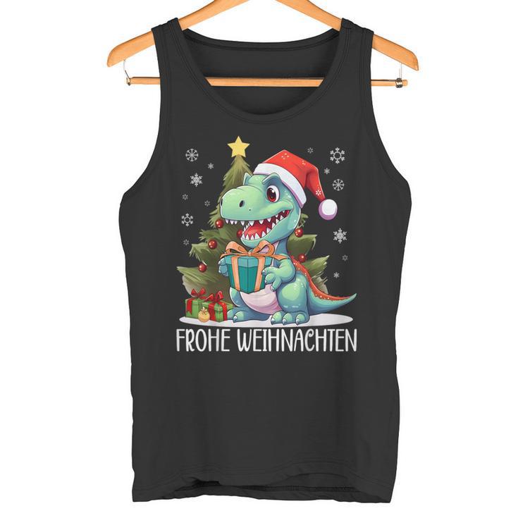 Merry Christmas Family Children's DinosaurRex Christmas Tank Top