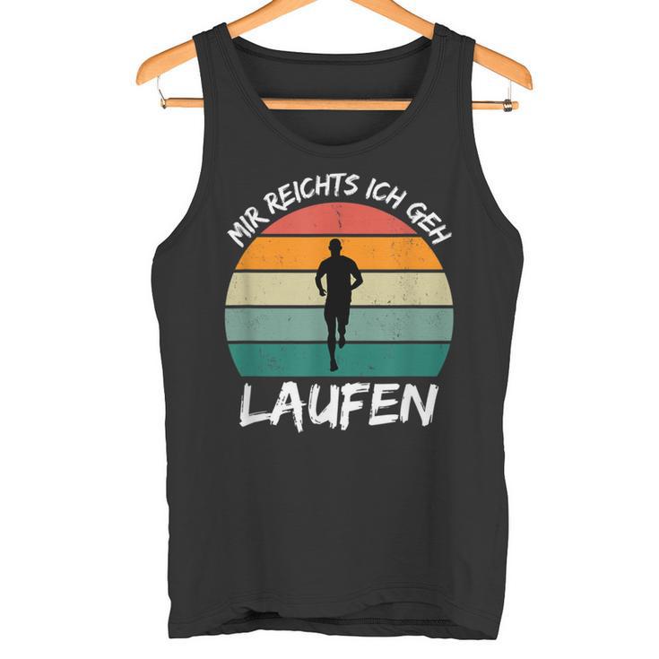 Mir Reichts Ich Geh Laufen Jogging Runner Slogan Tank Top