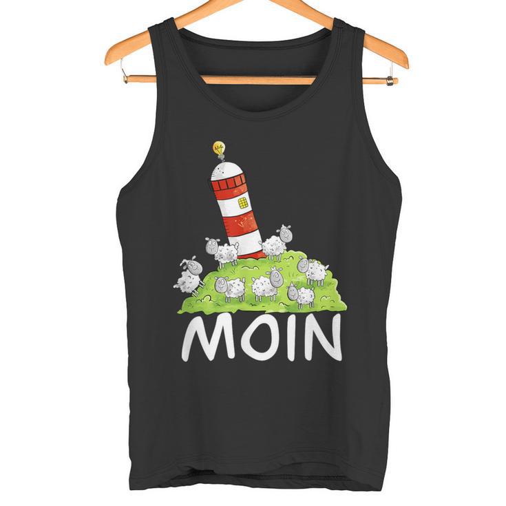 Moin North Sea Lighthouse Motif I North Sea Island Sheep Tank Top