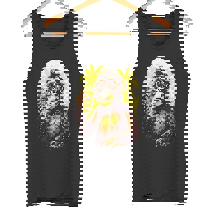 Mono Bebiendo Cerveza Bebedor De Cerveza Divertido Gorila Borracho Sim Camiseta sin mangas