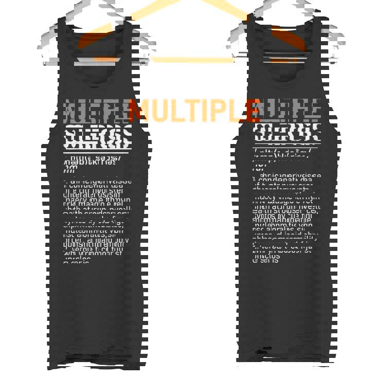 Multiple Sclerosis Awareness Ms Definition Warrior Support Camiseta sin mangas