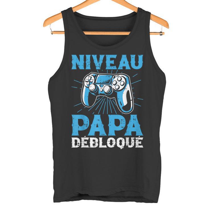Niveau Papa Débloqué Console Fête Des Pères Homme Cadeau Débardeur e