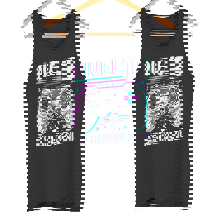 Nivel 18 Desbloqueado Cumpleaños 18 Años Camiseta sin mangas
