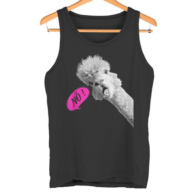 Nö Einfach Nö Talking Cute Alpaca Tank Top