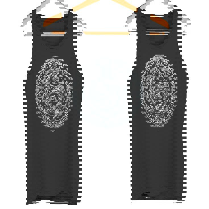 Nordic Dragon Mythical Viking Runes Tribal Celtic Dragon Tank Top ...