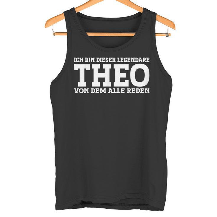 Theo First Name Name Saying Theo Tank Top