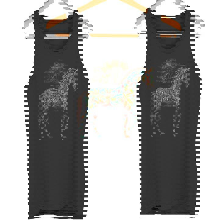 Obra De Arte De Caballo Diseño De Caballo Equitación Animales Caballo Camiseta sin mangas