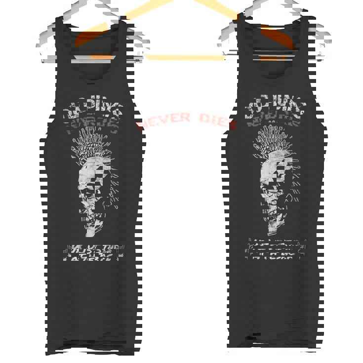 Old Punks Never Dies Punk Rock Music & Punks Camiseta sin mangas
