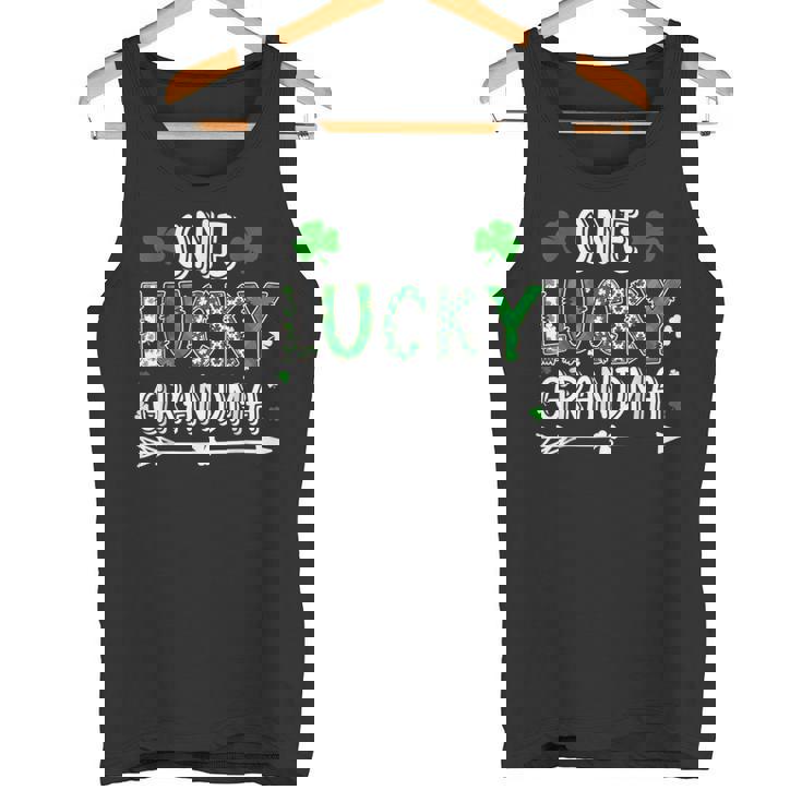One Lucky Grandma St Patricks Day Shamrock Lucky Clover Tank Top
