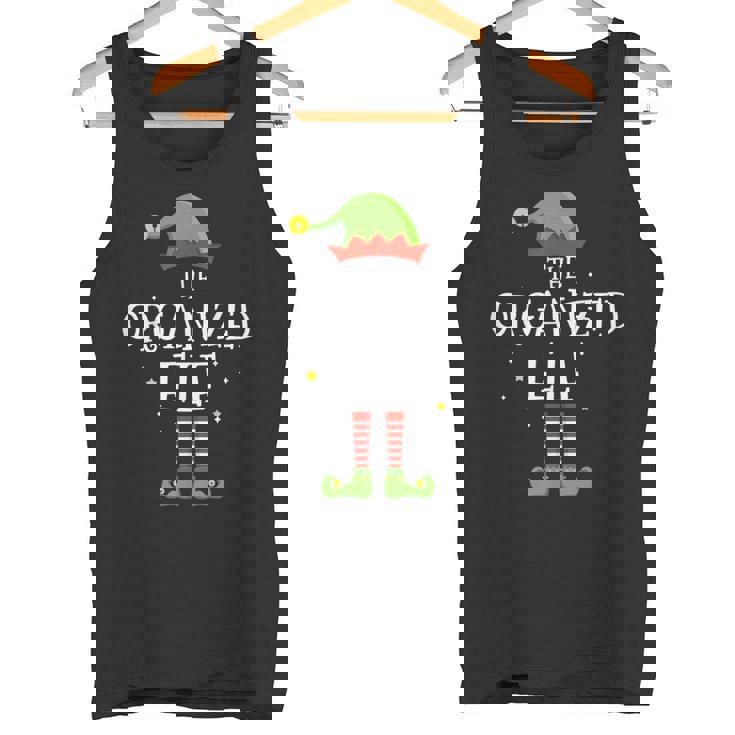 The Organized Elf Funny Christmas Matching Family Pajama Tank Top