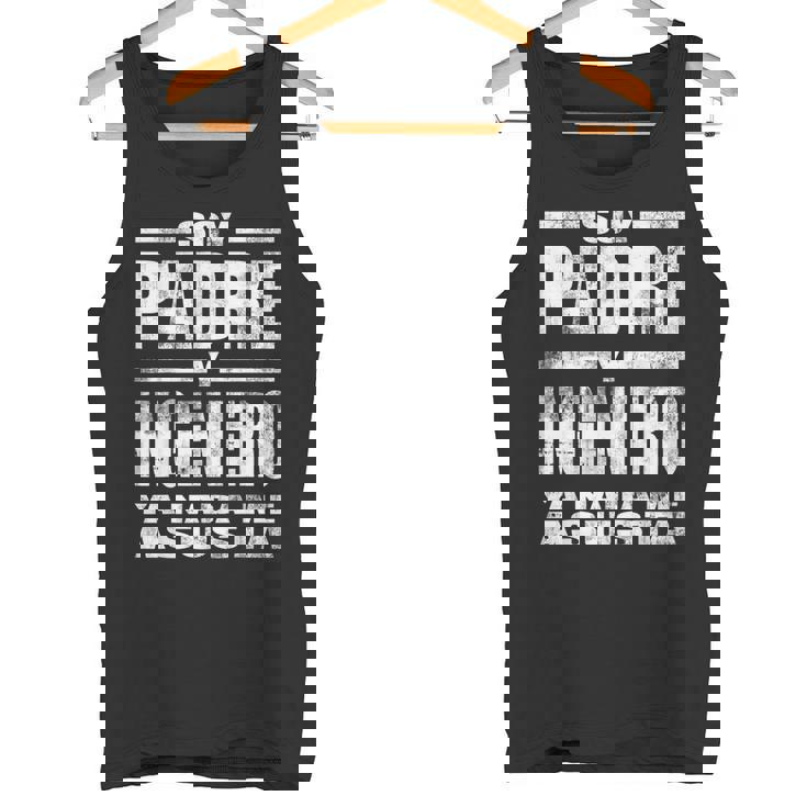 Padre Y Ingeniero Regalo Divertido Papá Ingeniería Mecánica Camiseta sin mangas