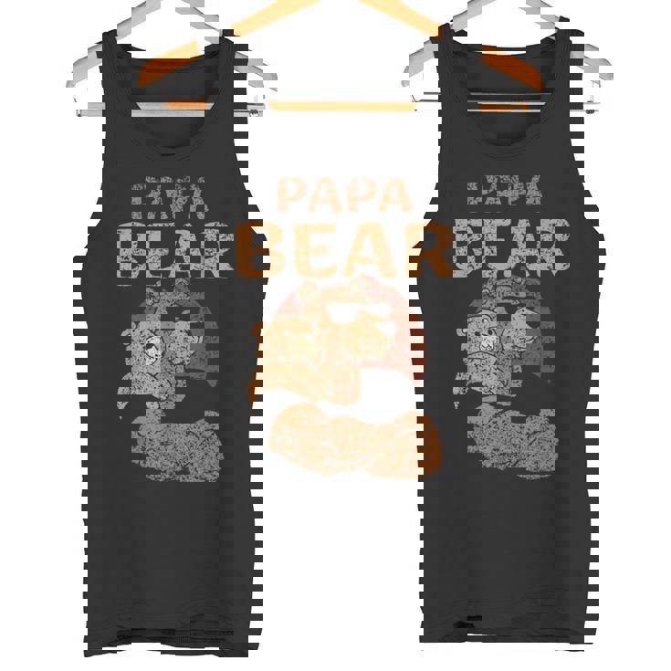 Papa Bear Bears Amante De Los Juegos De Palabras Para Papá Padre Y Padre Camiseta sin mangas