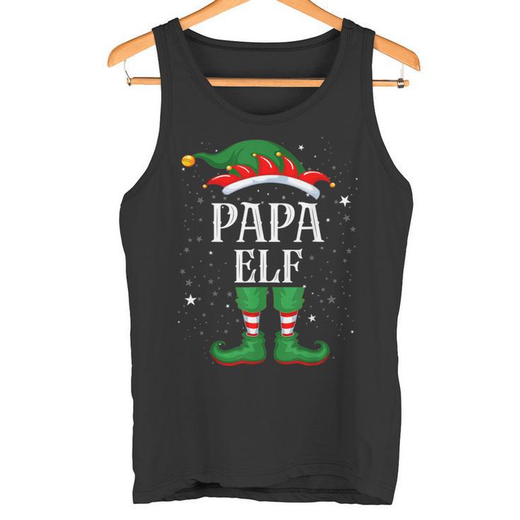 Papa Elf Outfit Christmas Family Elf Christmas Tank Top