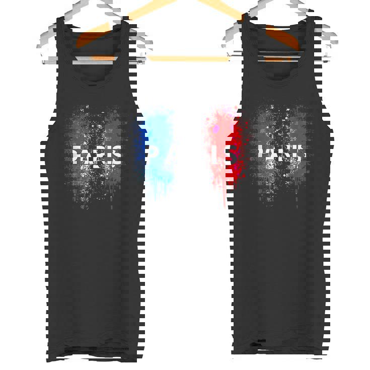 París Francia Bandera Recuerdos Recuerdos París Ciudad Del Amor Francia Camiseta sin mangas