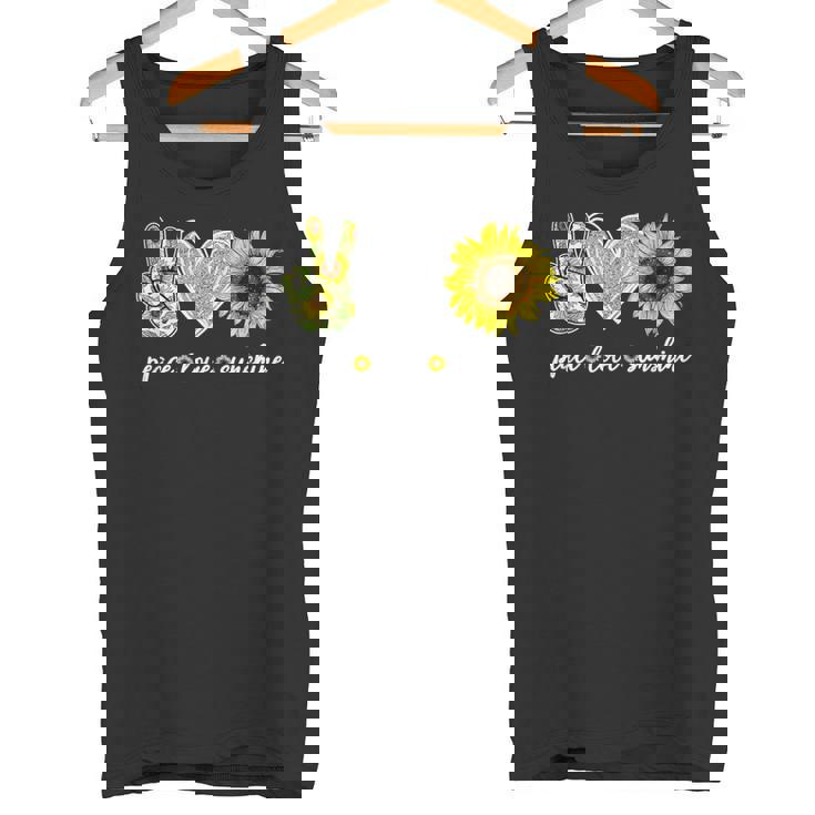 Peace Love Tournesol Hippie Amoureux De Tournesol Débardeur e