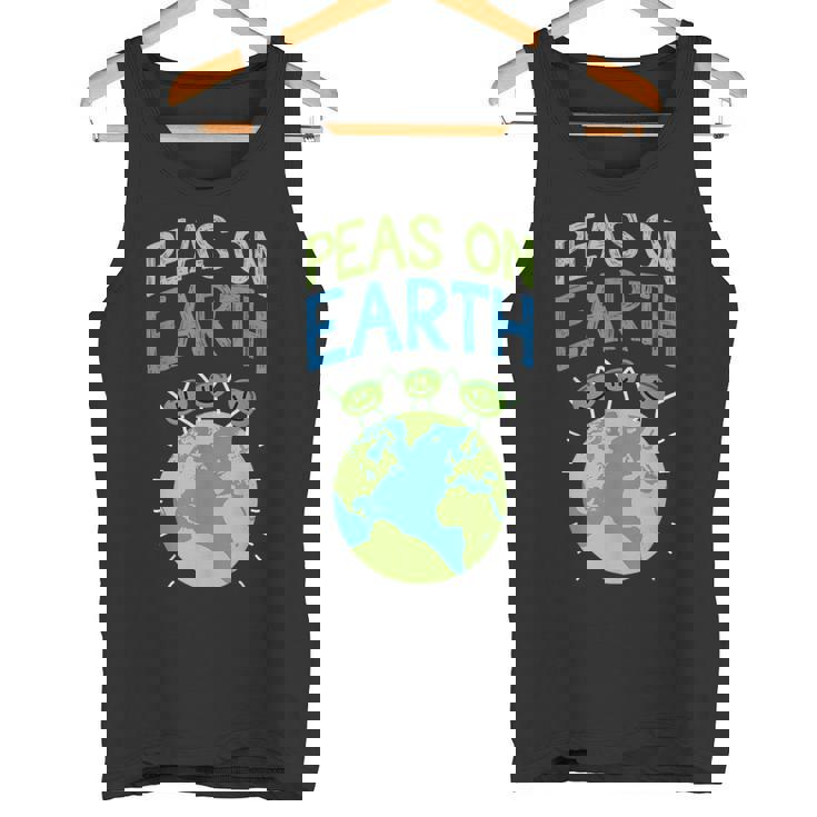 Peas On Earth Peace Quotes Sarcasm Memes Pun Tank Top