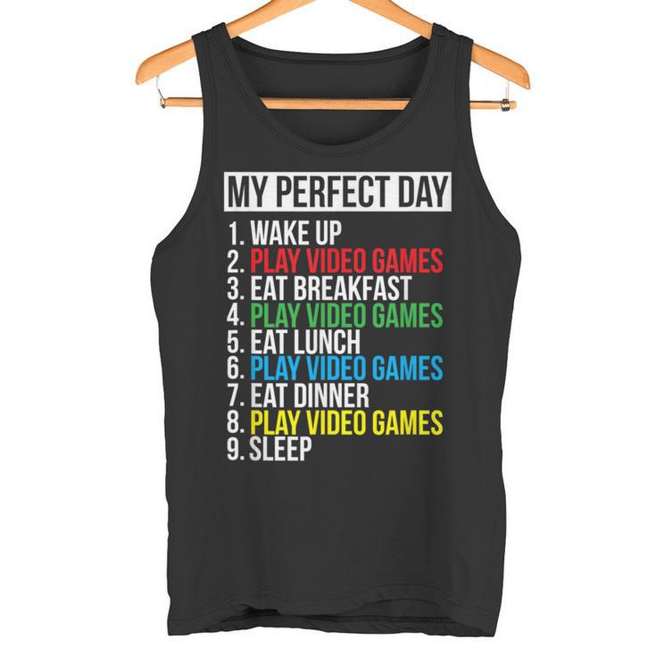 My Perfect Dayideo Games Cool Gamer Tank Top