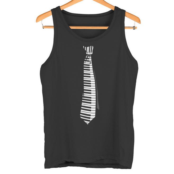 Piano Pianist Keyboard Tie Tank Top