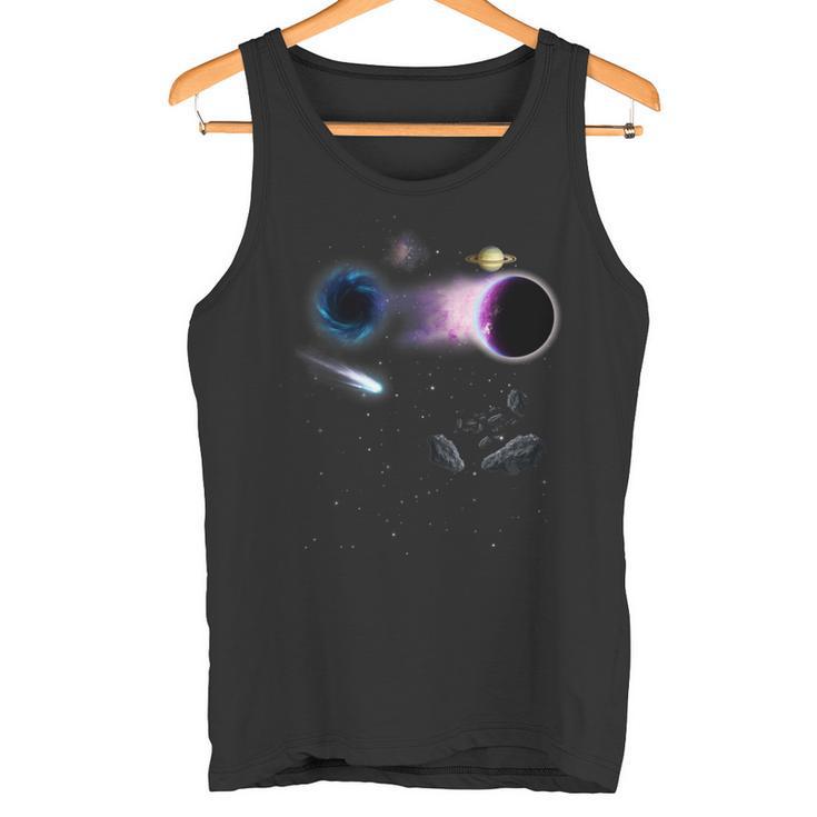 Planets Space Universe Solar System Astronaut Space Tank Top