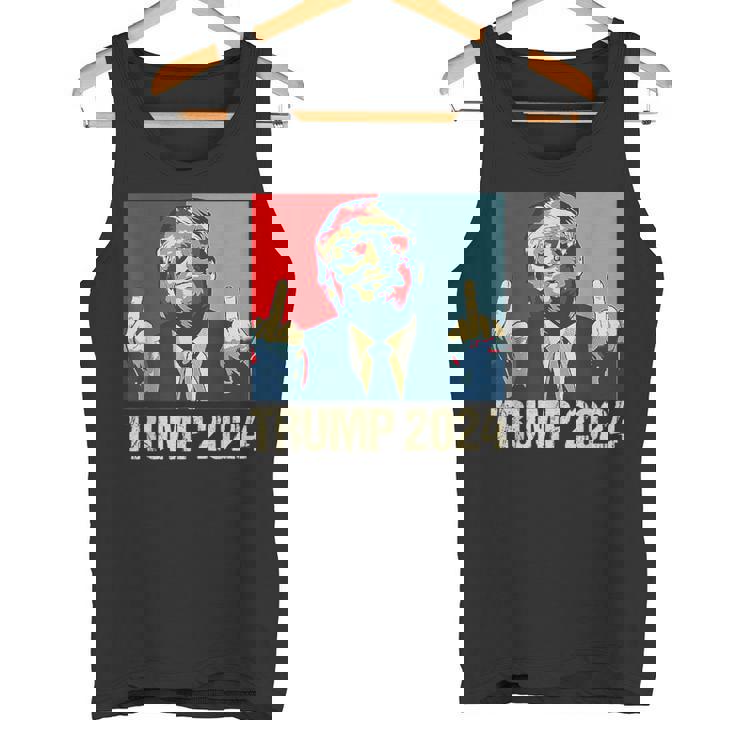 Pro Trump 2024 I'll Be Back Póster De Partidarios Republicanos Camiseta sin mangas
